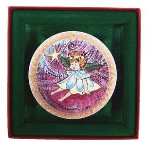 ANNA-PERENNA Blessed Angel 3.25" handing porcelain disc, numbered B3442/5000